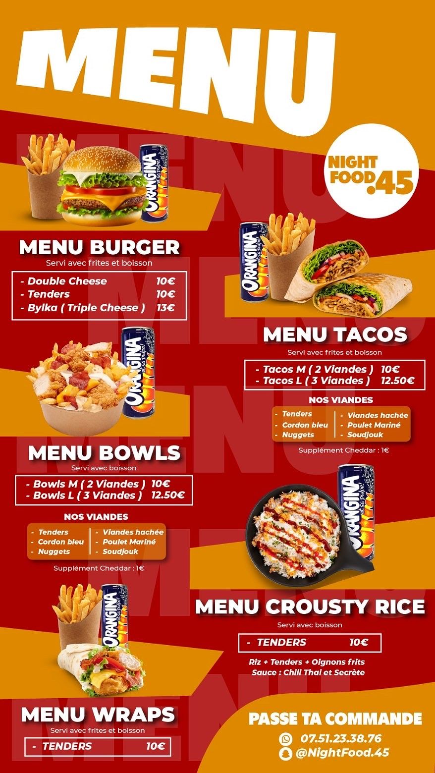 Menu - Night Food