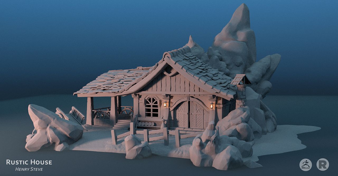 Rustic House (Zbrush)
