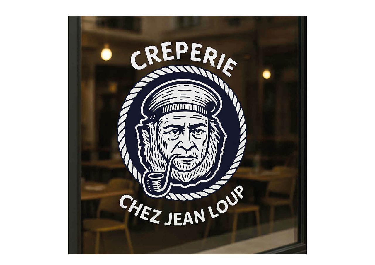 Création logo à la main / crêperie