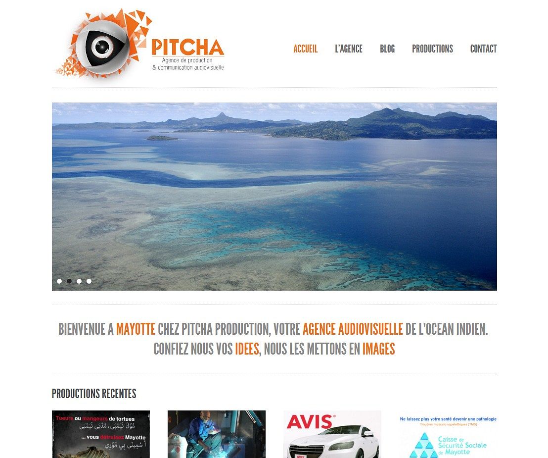 Site de l'agence Pitcha Production
