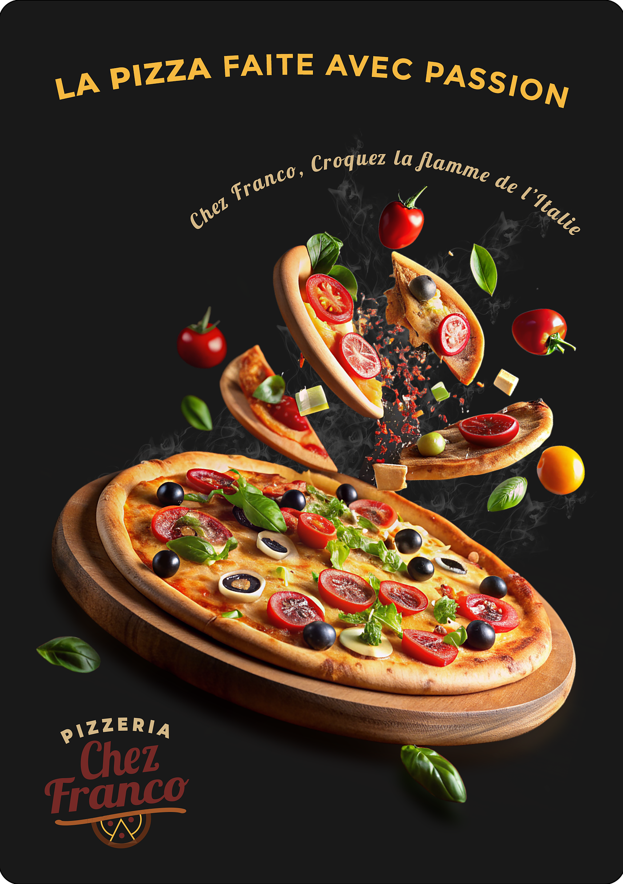 Affiche promotionnelle – Pizzeria
