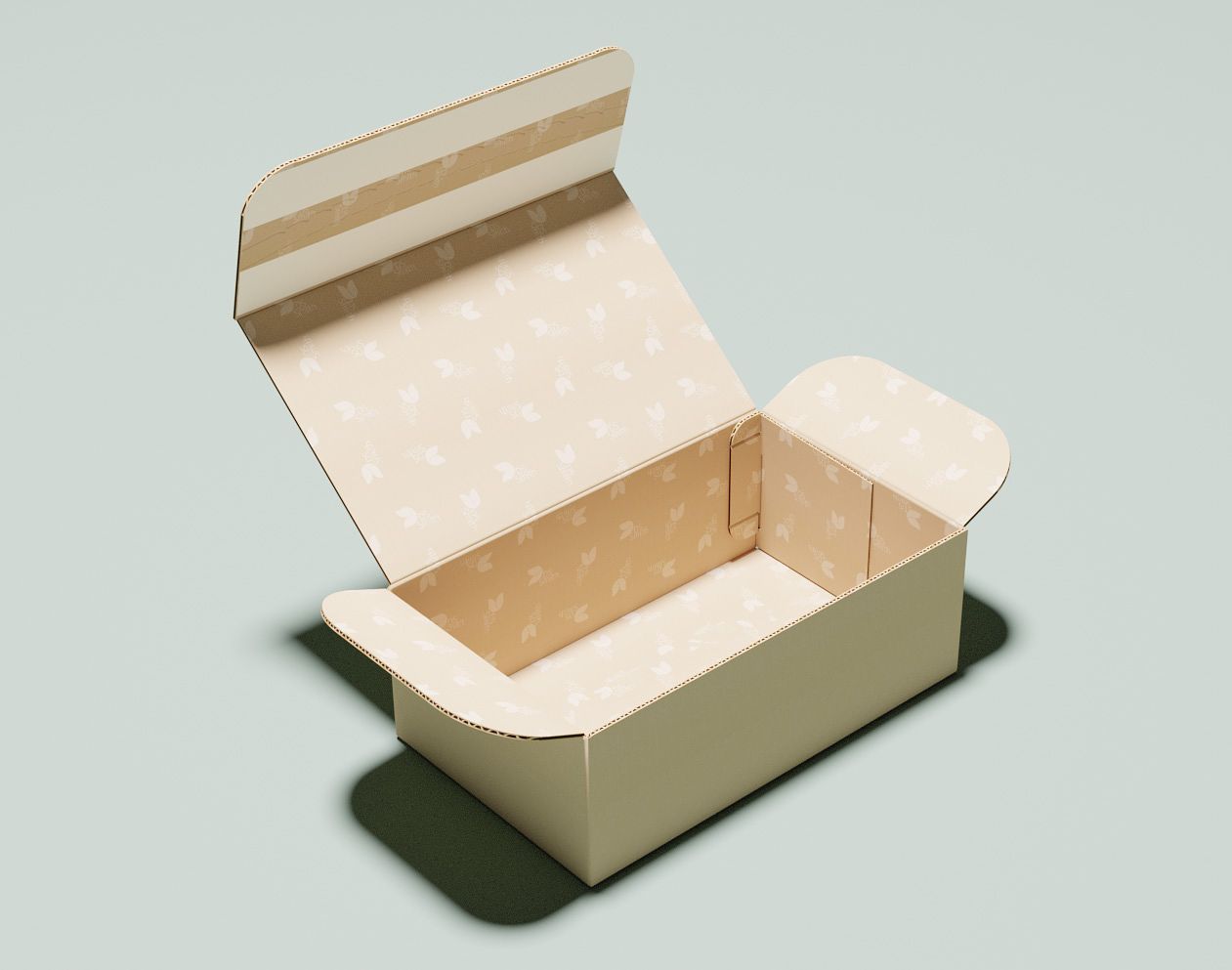 Création packaging avec décors intérieur