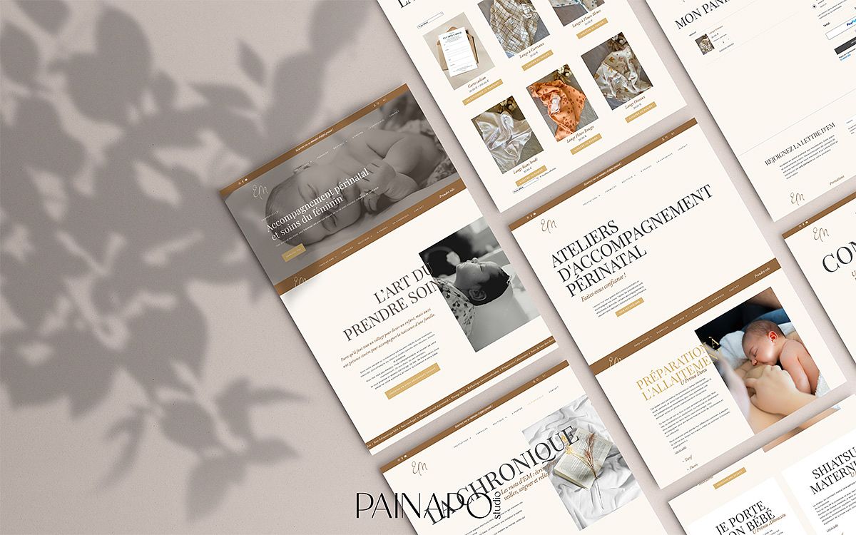 Site web e-commerce / réservation périnatalité