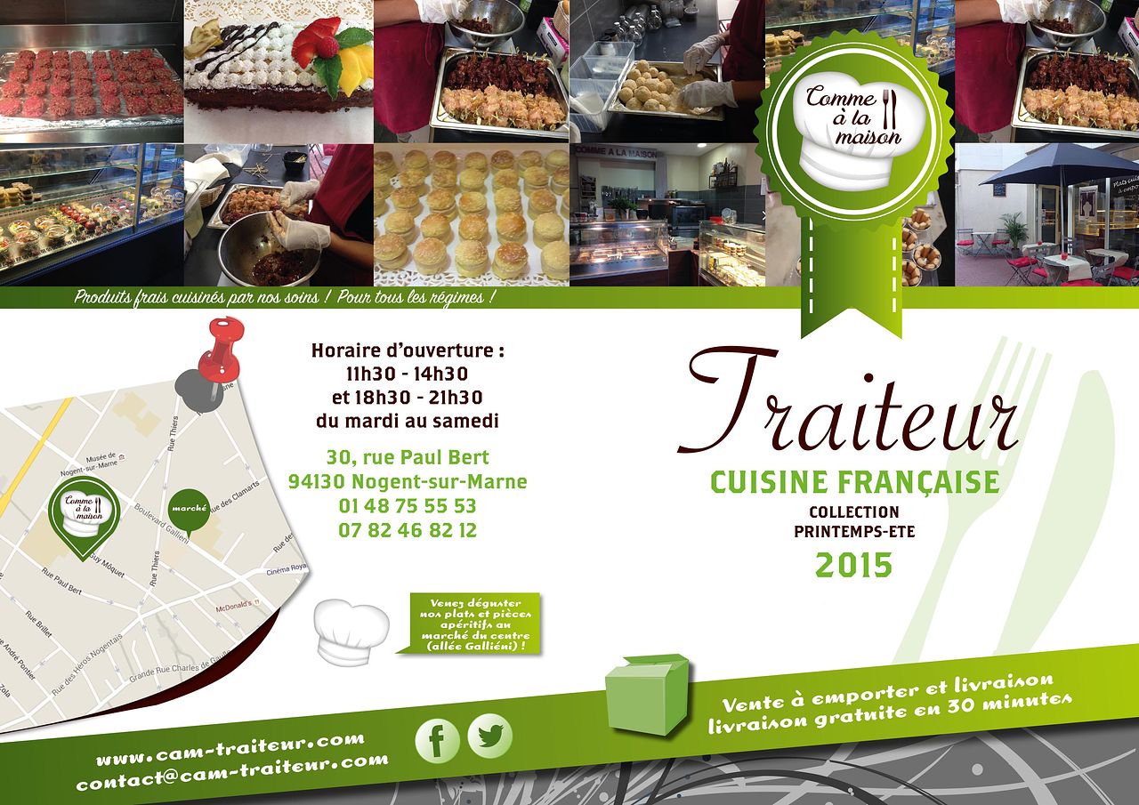 Carte restaurant