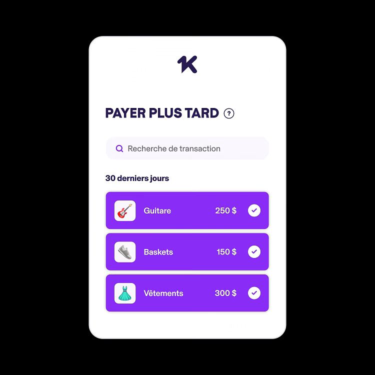 Animation UI app bancaire