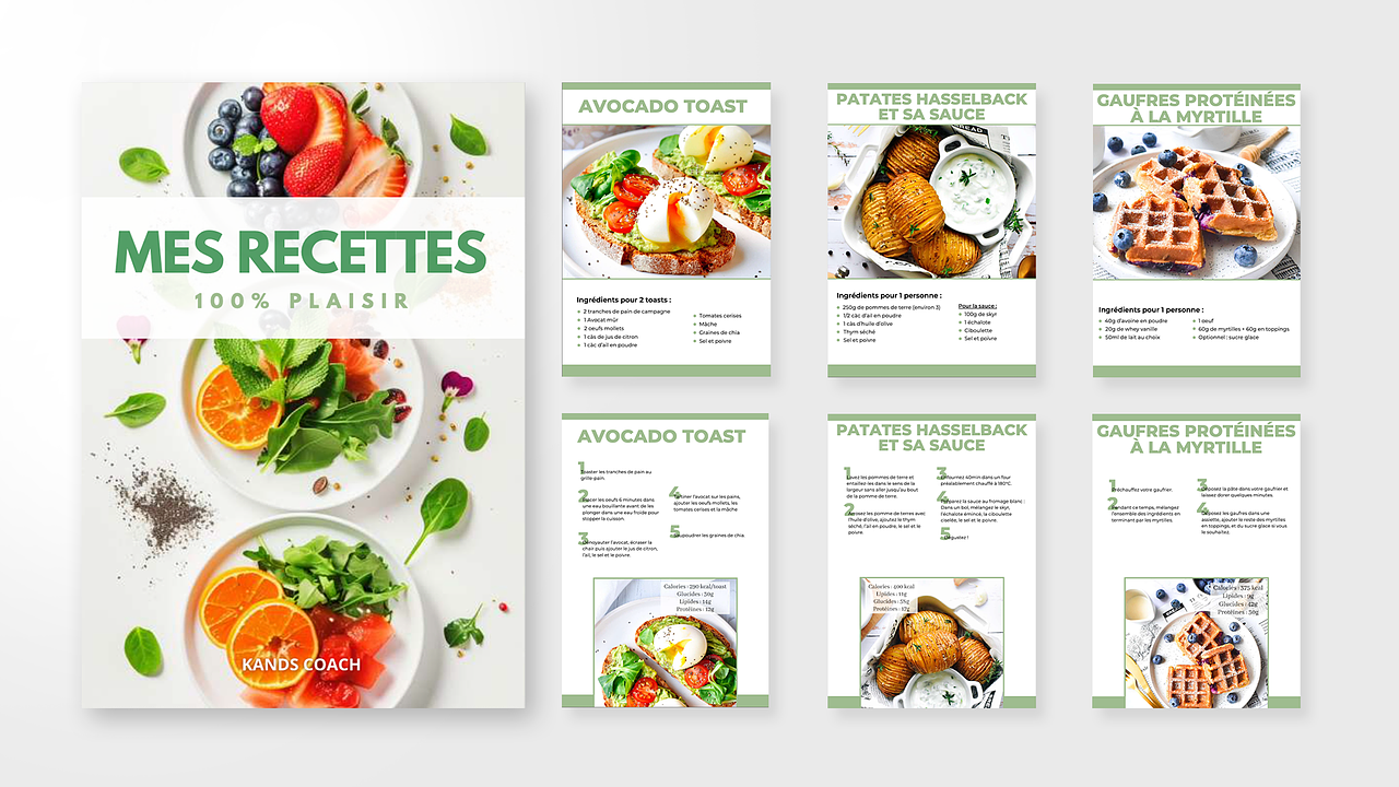 E-book de recettes culinaires