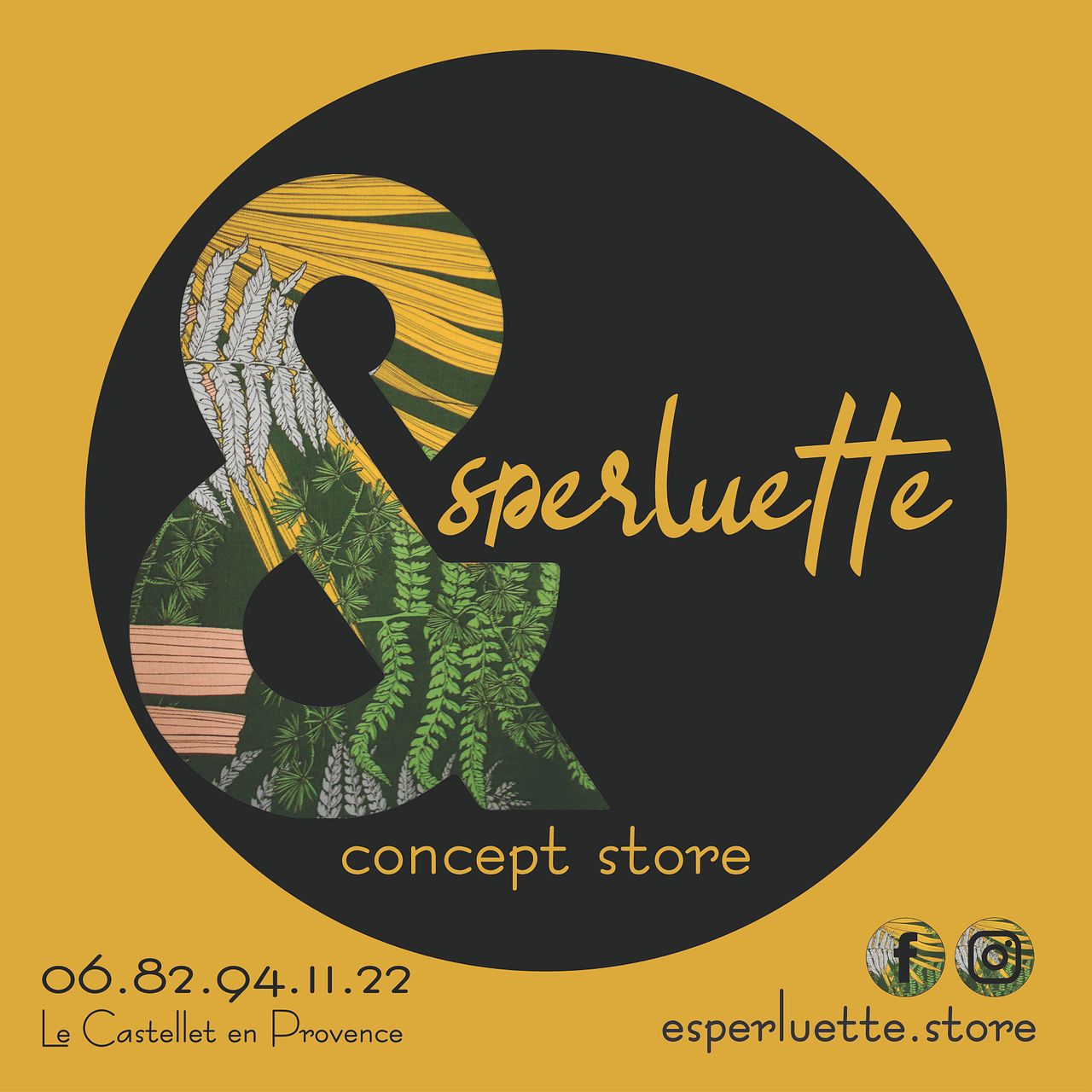 Sticker Esperluette store