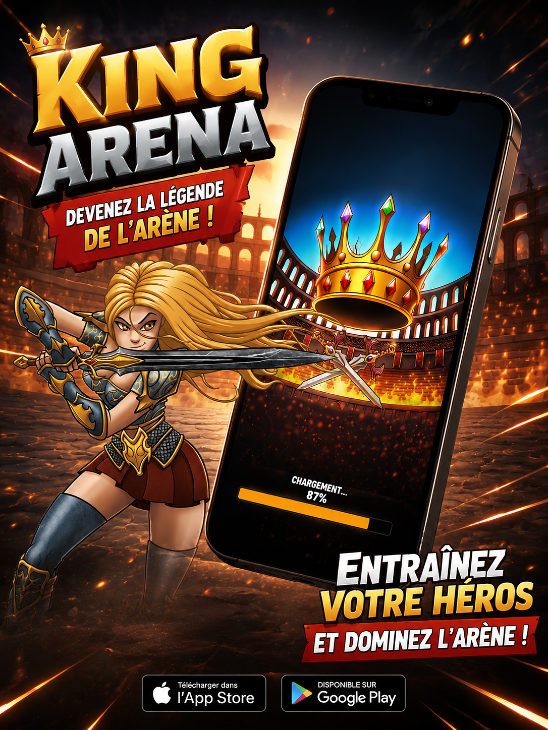 Jeu mobile - Mockup