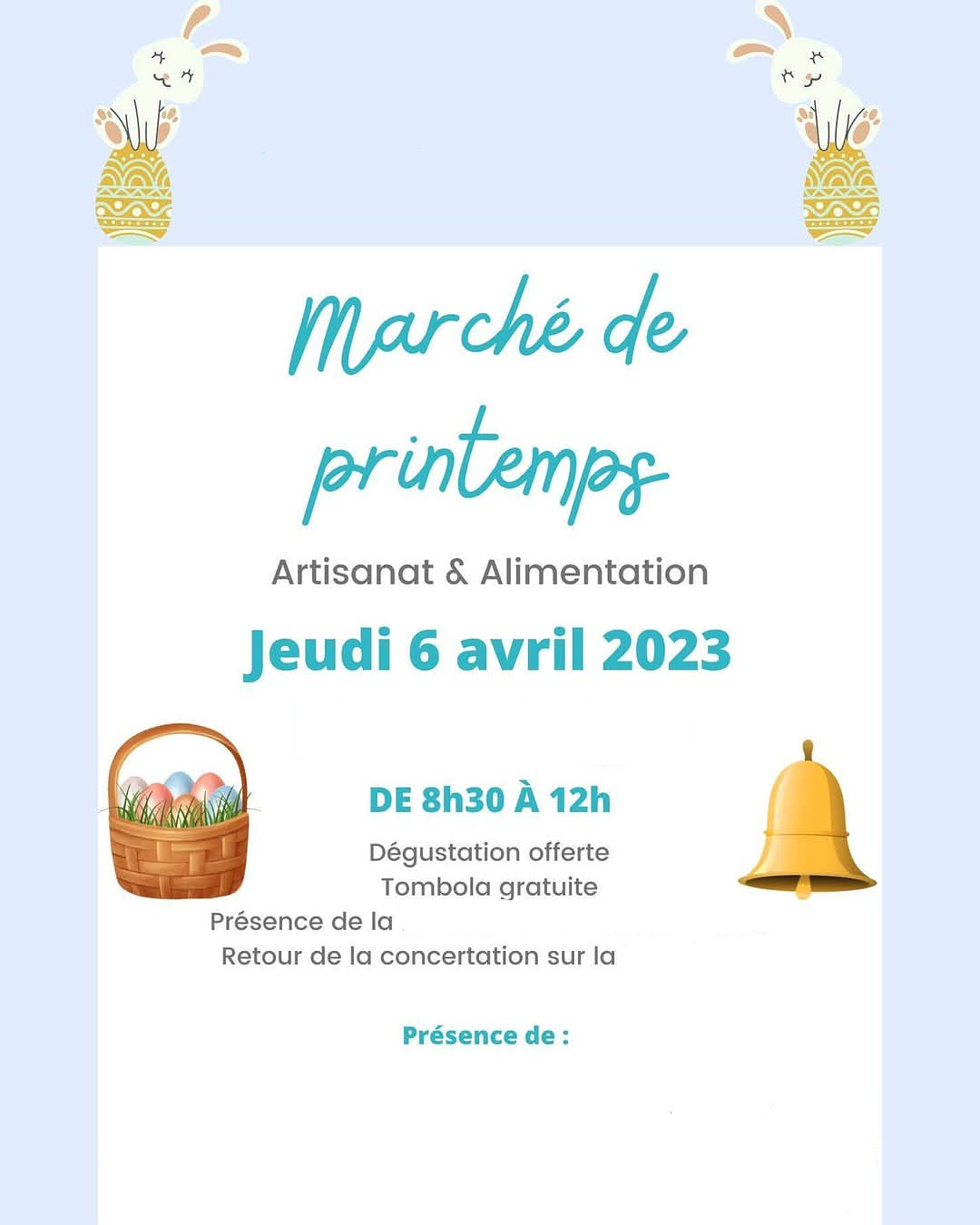 Affiche - Marché de printemps