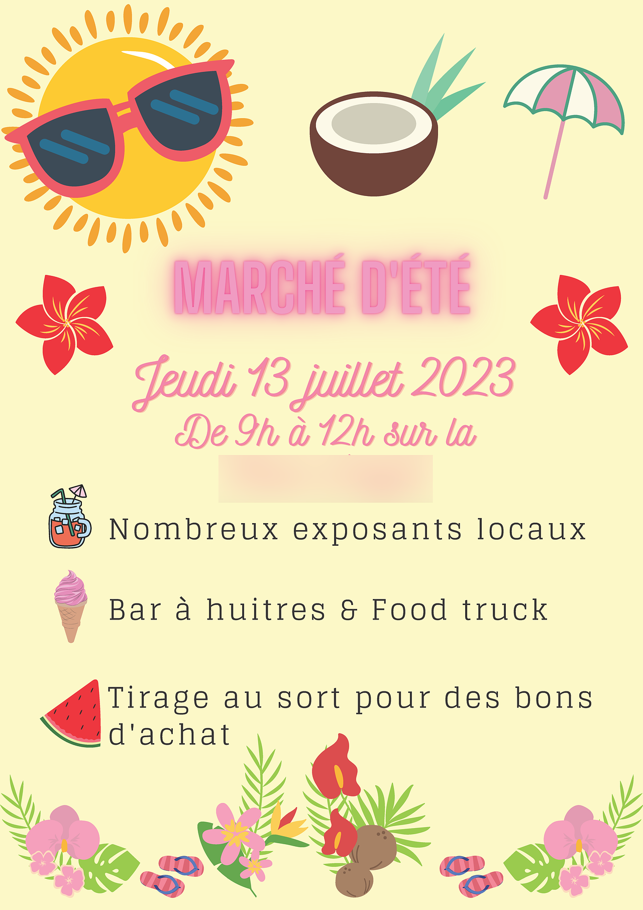 Affiche - Marché d'été