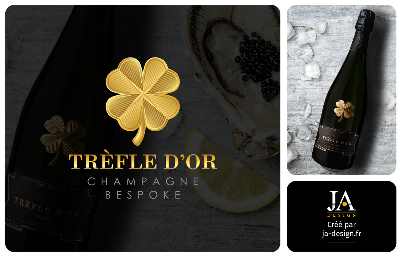 Création du logo Trèfle d'Or - Champagne