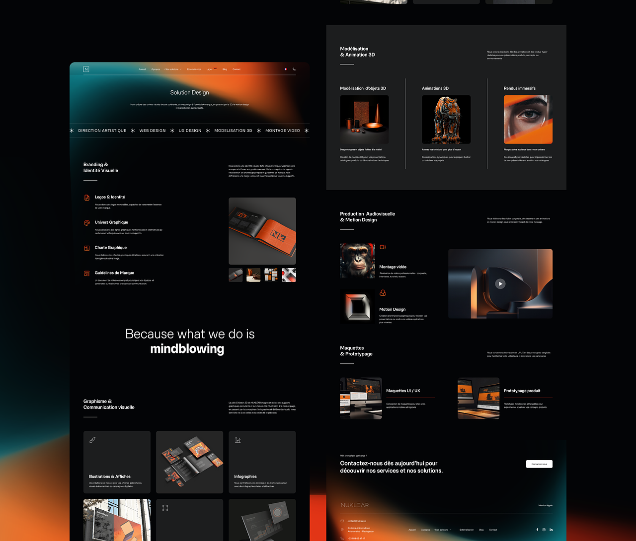 Maquette - NUKLEAR - Design page