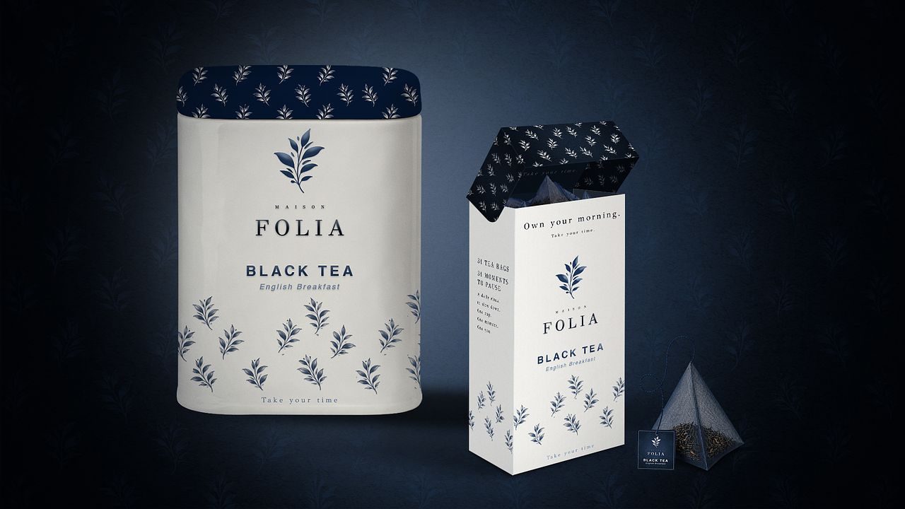 Maison Folia — Design packaging d’une gamme de thé