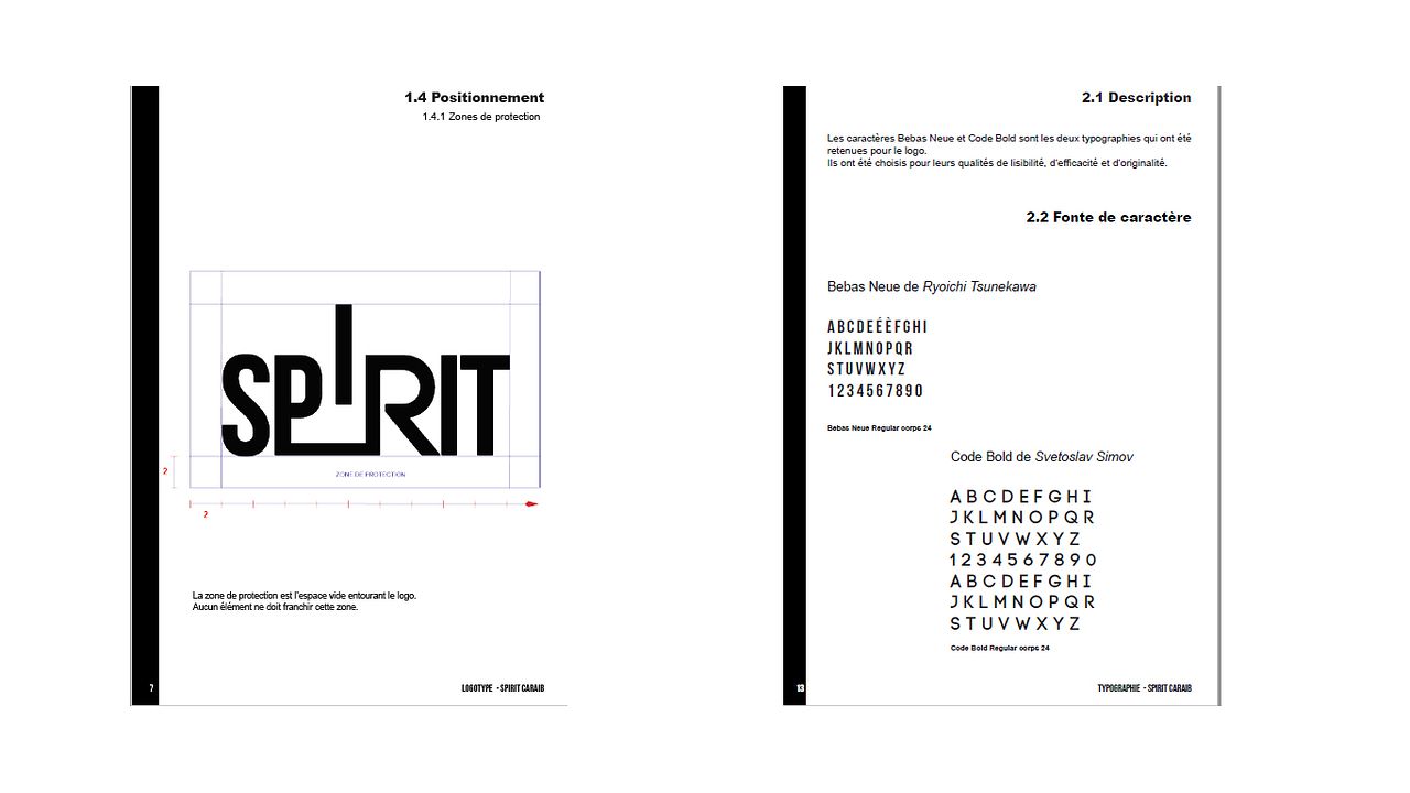 Extrait d'une charte graphique