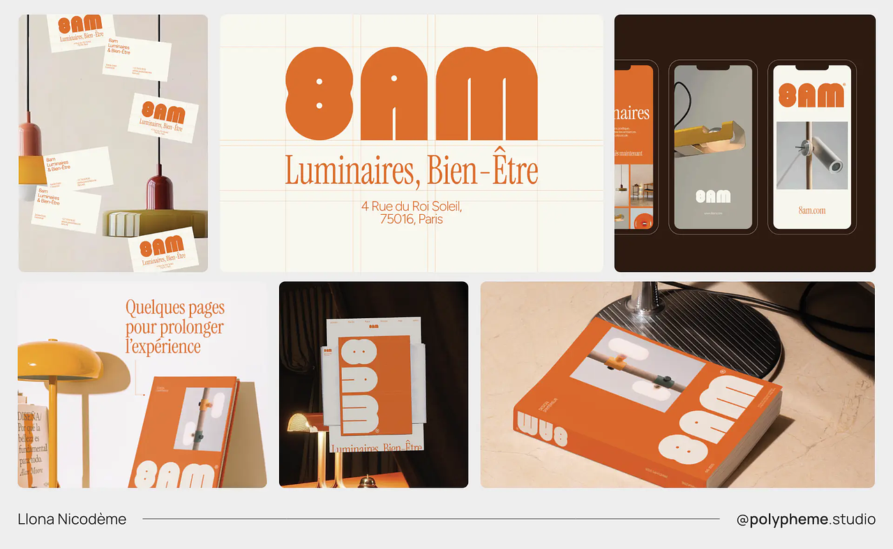 8AM : Identité visuelle pour une marque de luminai