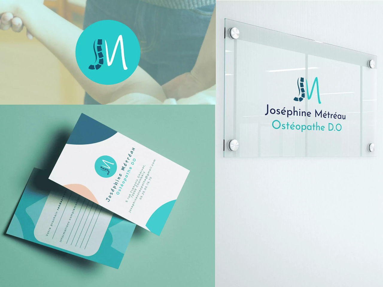 Logo + branding pour une ostéopathe