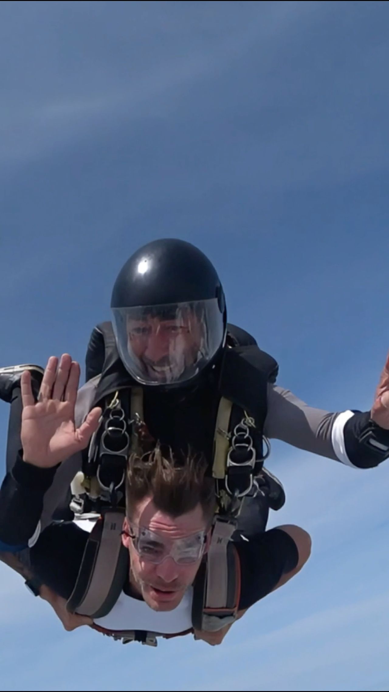 Saut tandem parachute