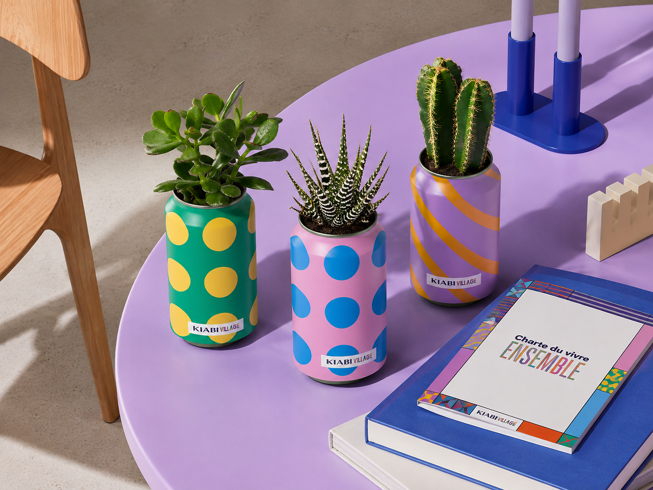 Packaging canettes plantes