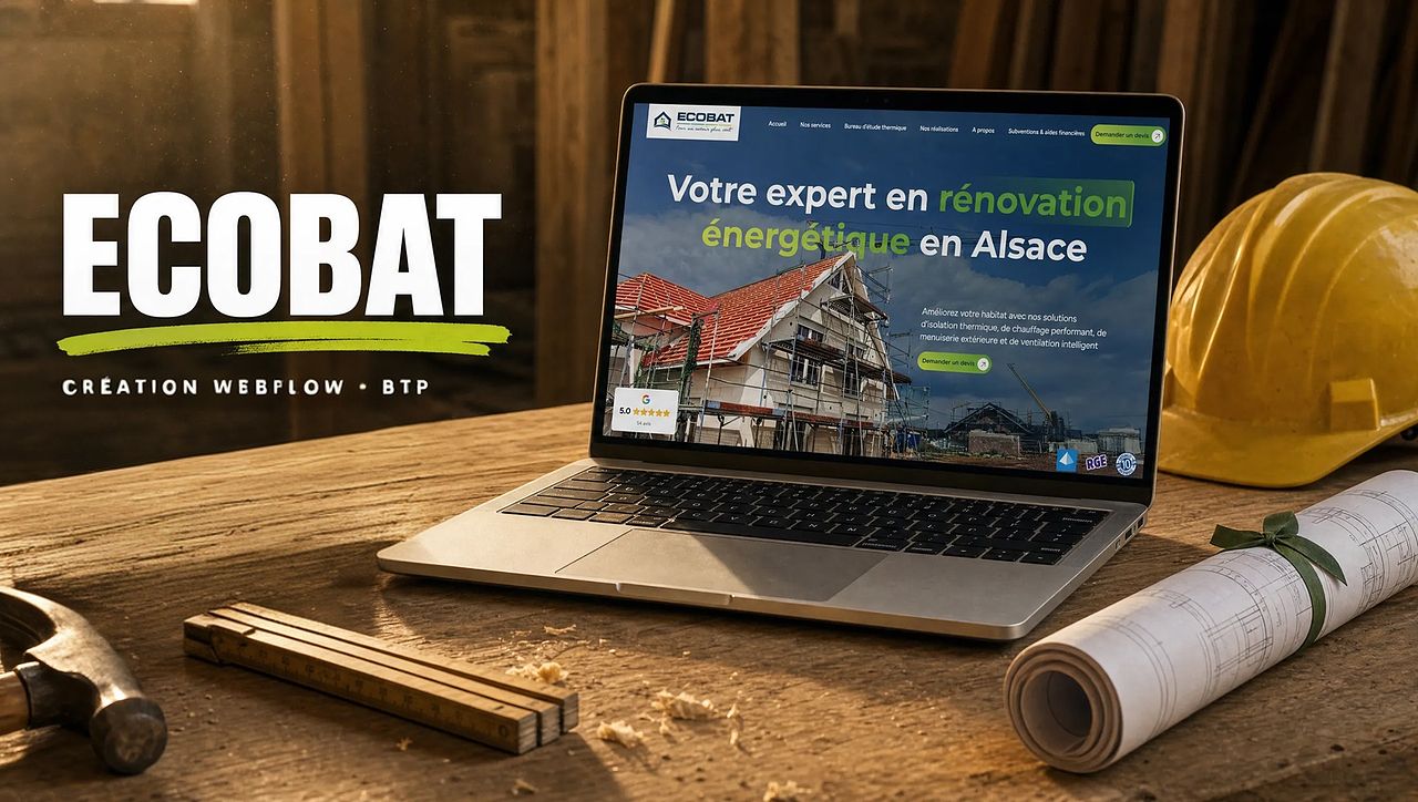 Création du site Ecobat · Rénovation énergétique