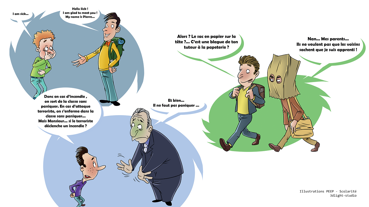 Illustrations : parcours scolaire