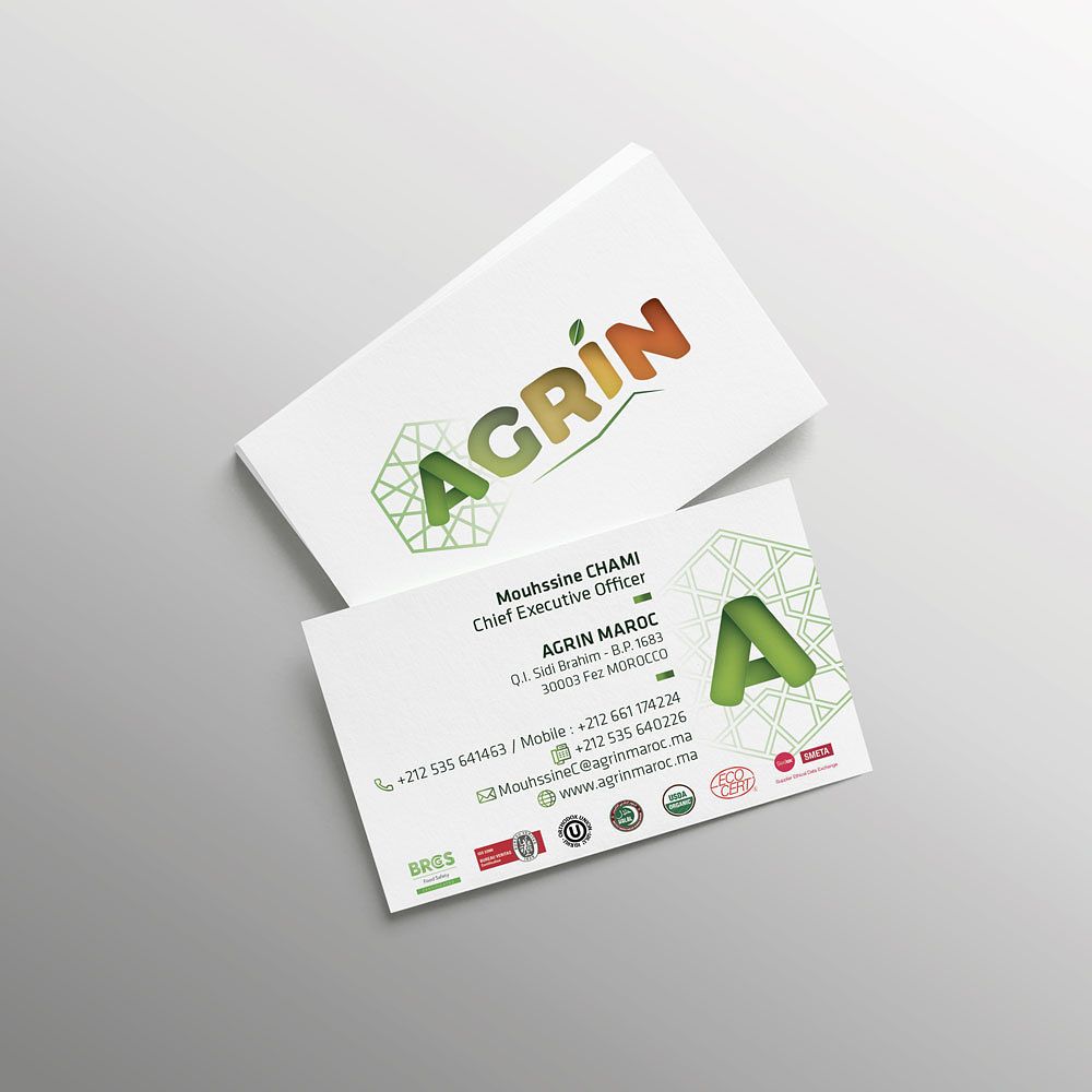 Cartes de visite AGRIN