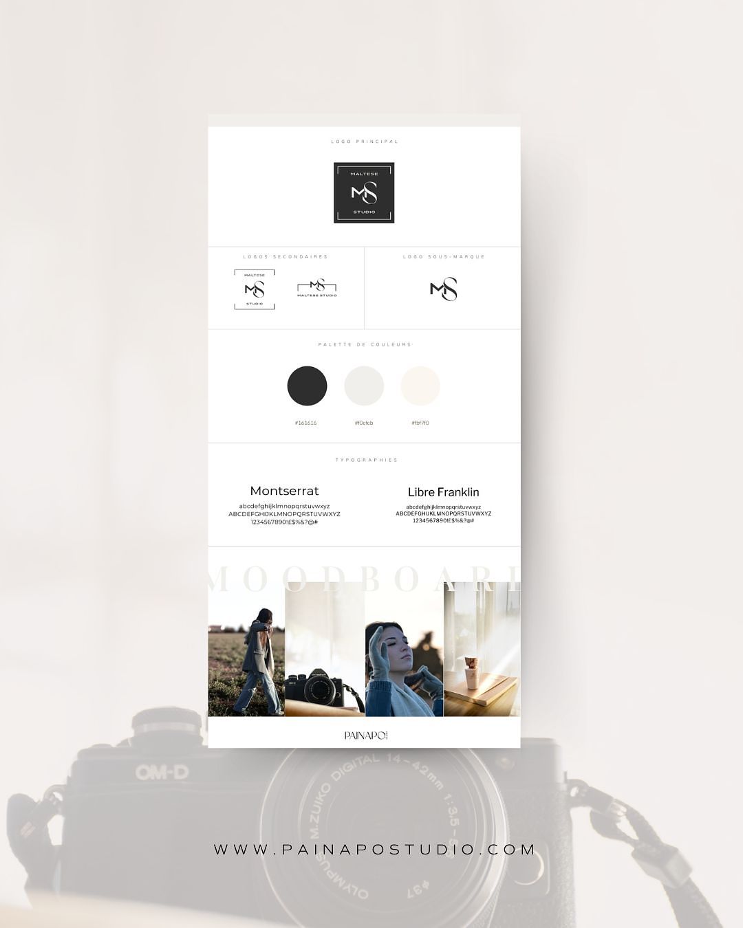 Identité visuelle photographe