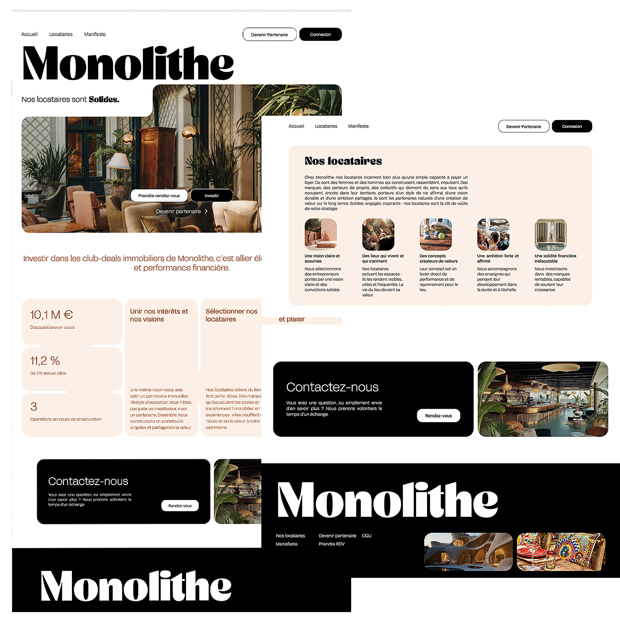 Design web pour une société d'investissement