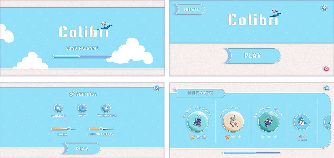 Colibri - jeu mobile