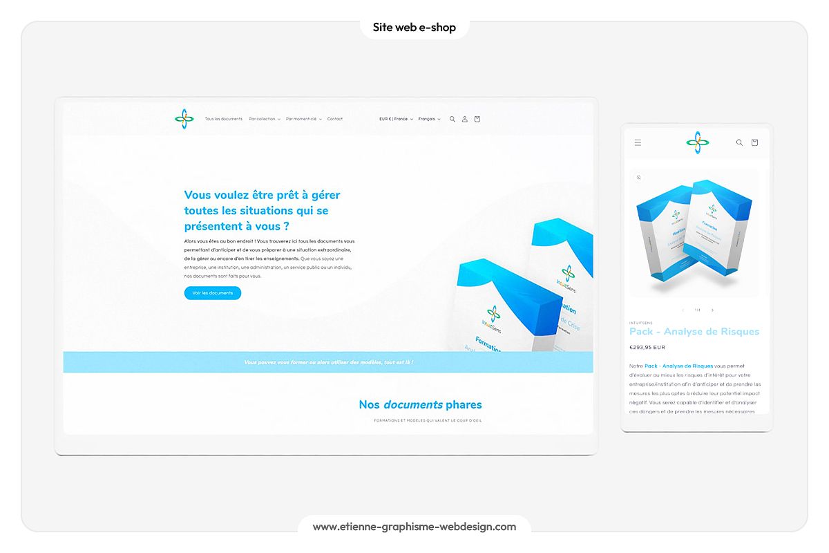 Shop d’IntuitSens | Site web e-shop