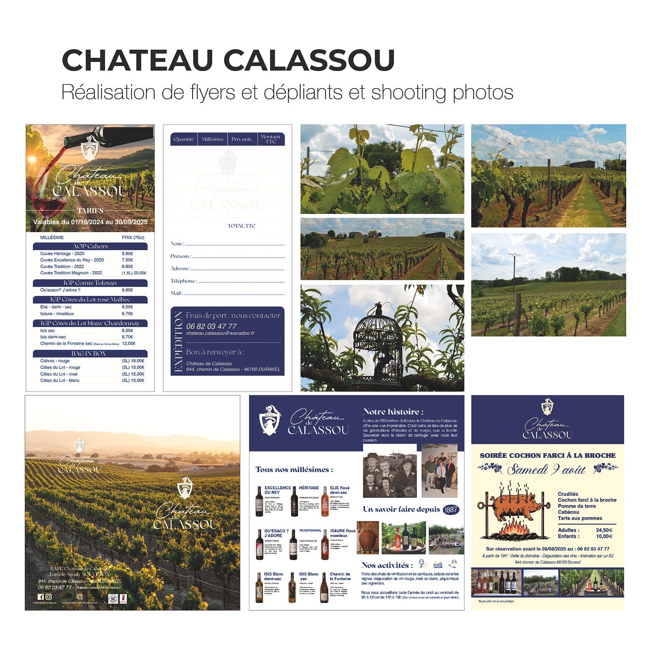 CHATEAU CALASSOU - Flyer et dépliant