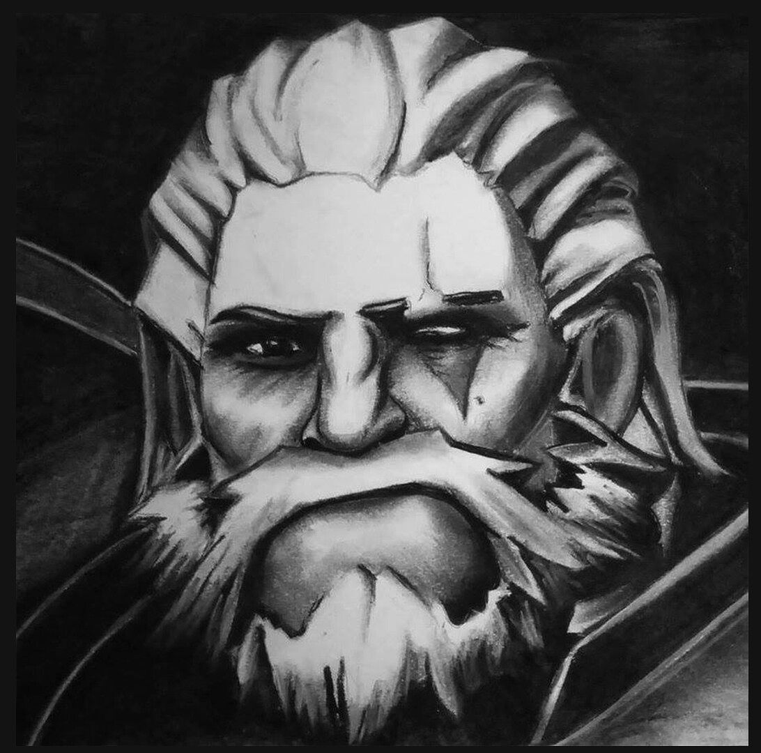 Overwatch Fan art (fusain)