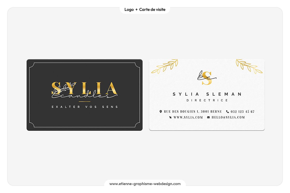 Sylia Candles | Logo + Carte de visite