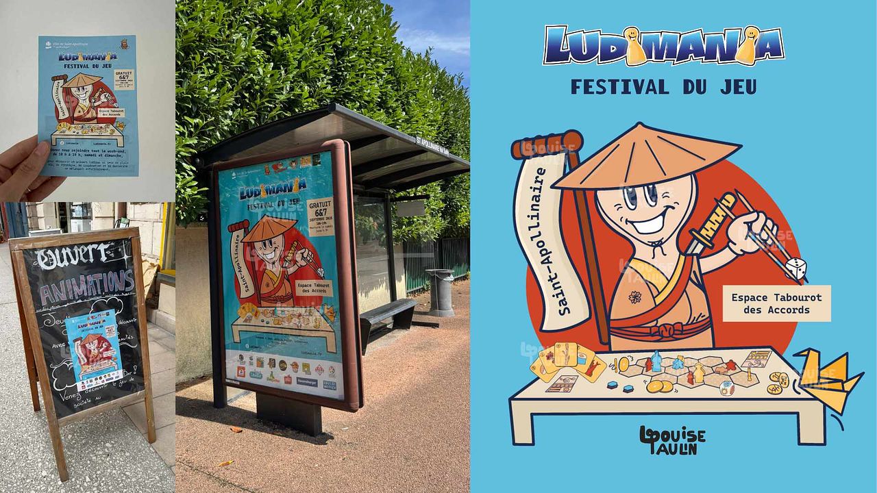 Identité visuelle : Festival Ludimania 2025