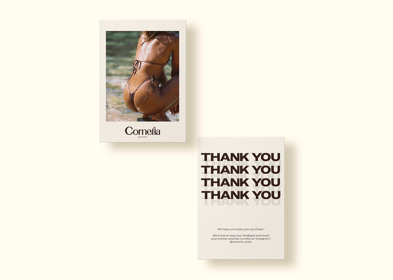 Carte remerciement I Cornelia Swimwear