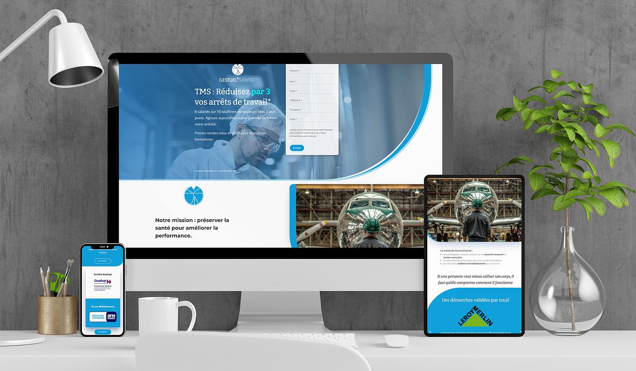 Gestuel Santé Lead HomePage