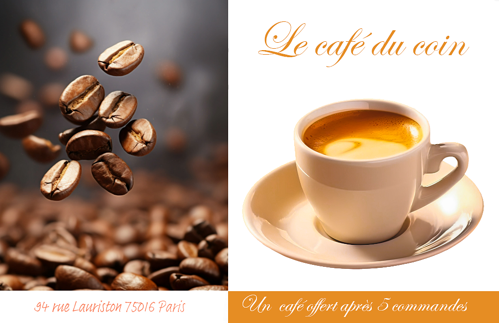 Carte de visite café restaurant