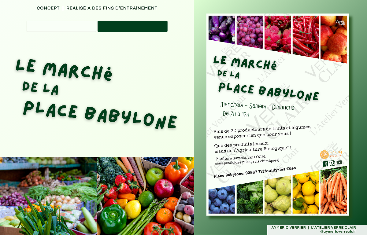 Babylone (Marché) - Identité graphique