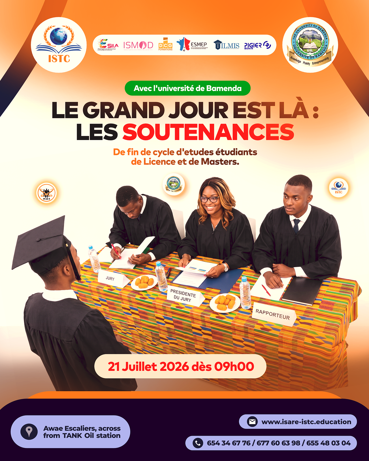 Design de la soutenance de juillet 2026