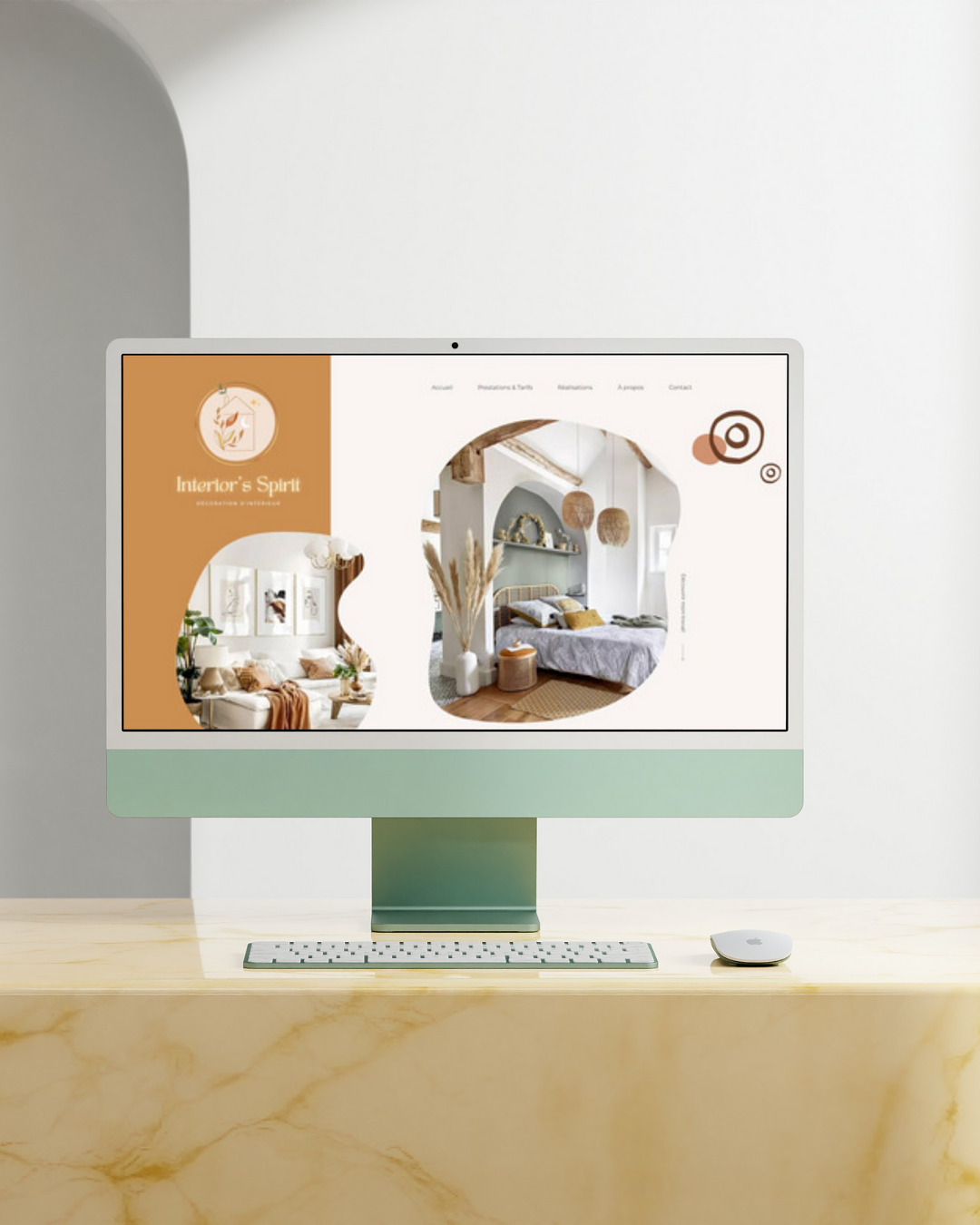 Site & identité visuelle – Décoratrice d’intérieur