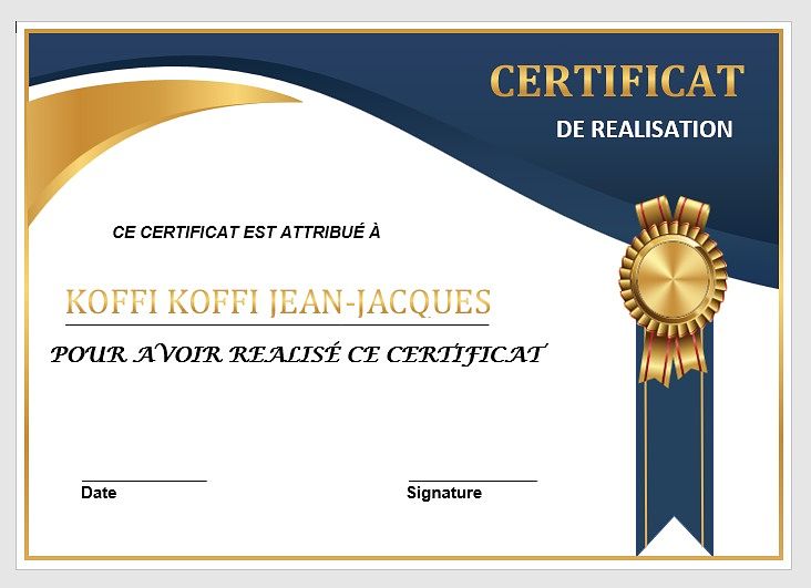 Certificat