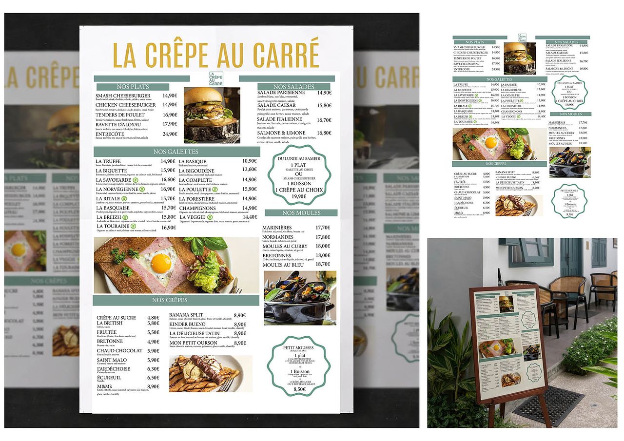 Création d'un menu restaurant
