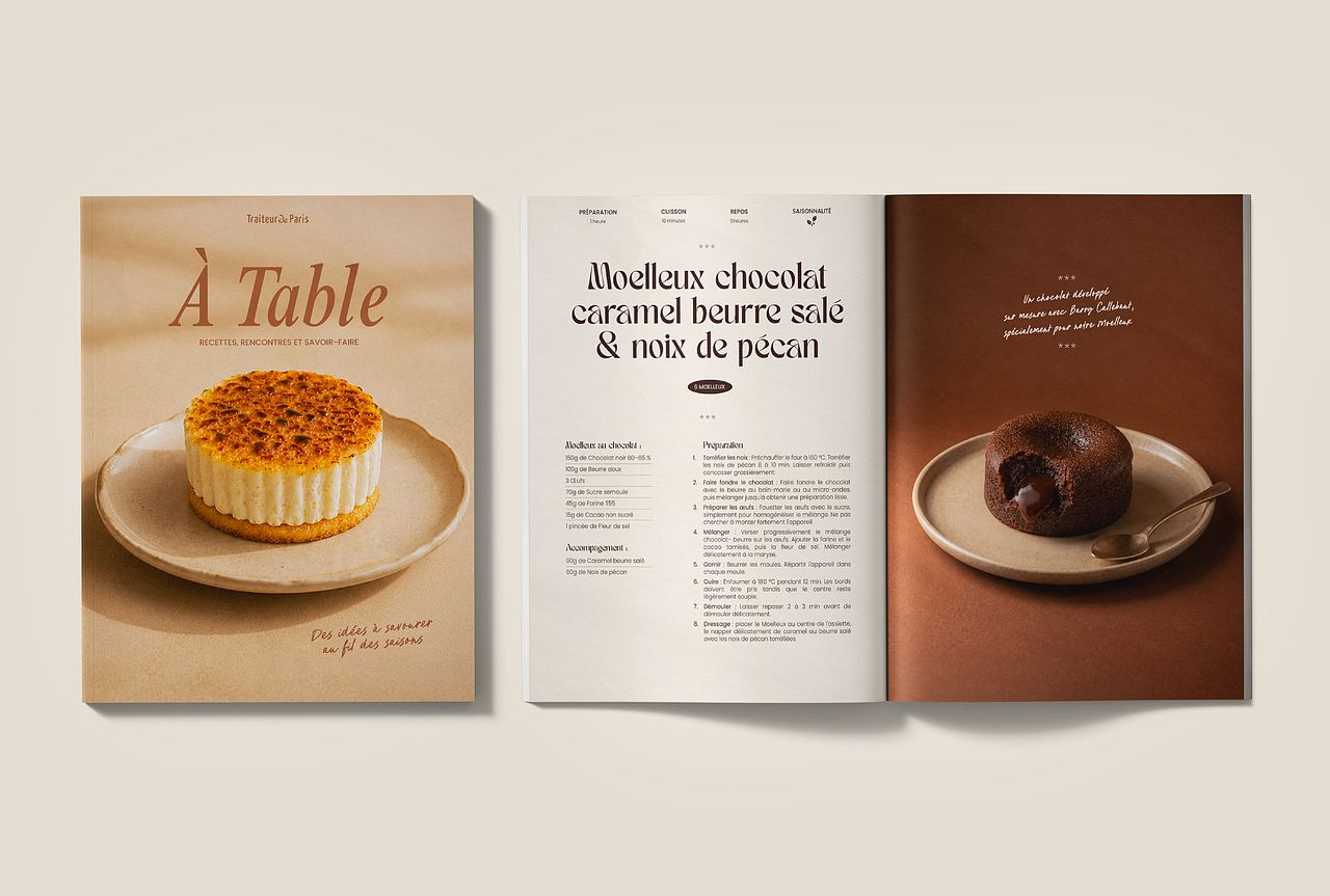 À Table — Livre de recettes Traiteur de Paris
