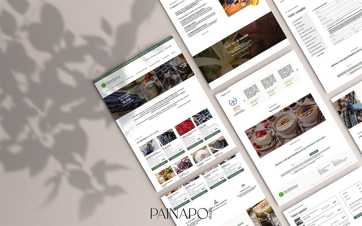 Site web ecommerce épices