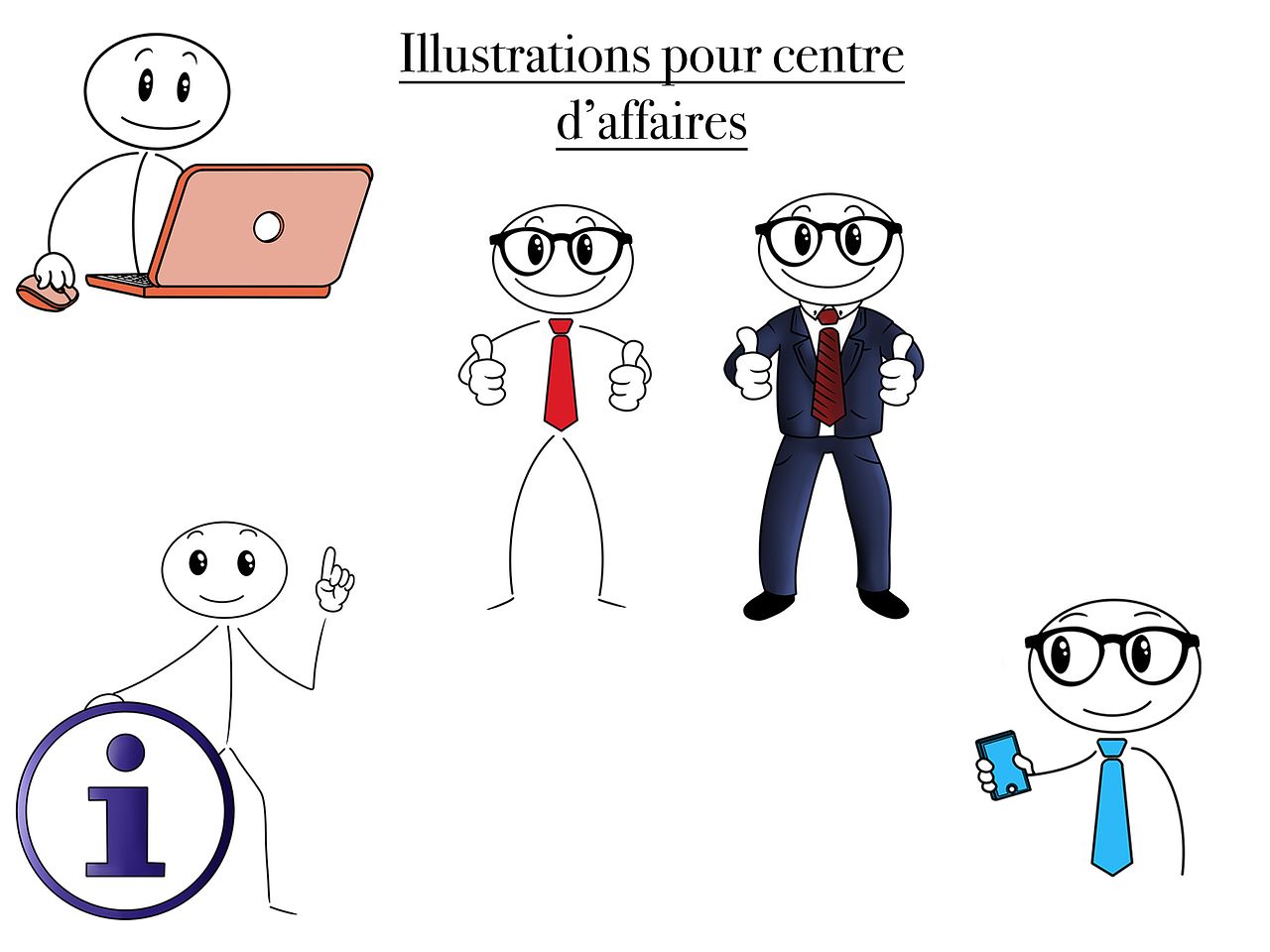 Illustrations pour centre d'affaires