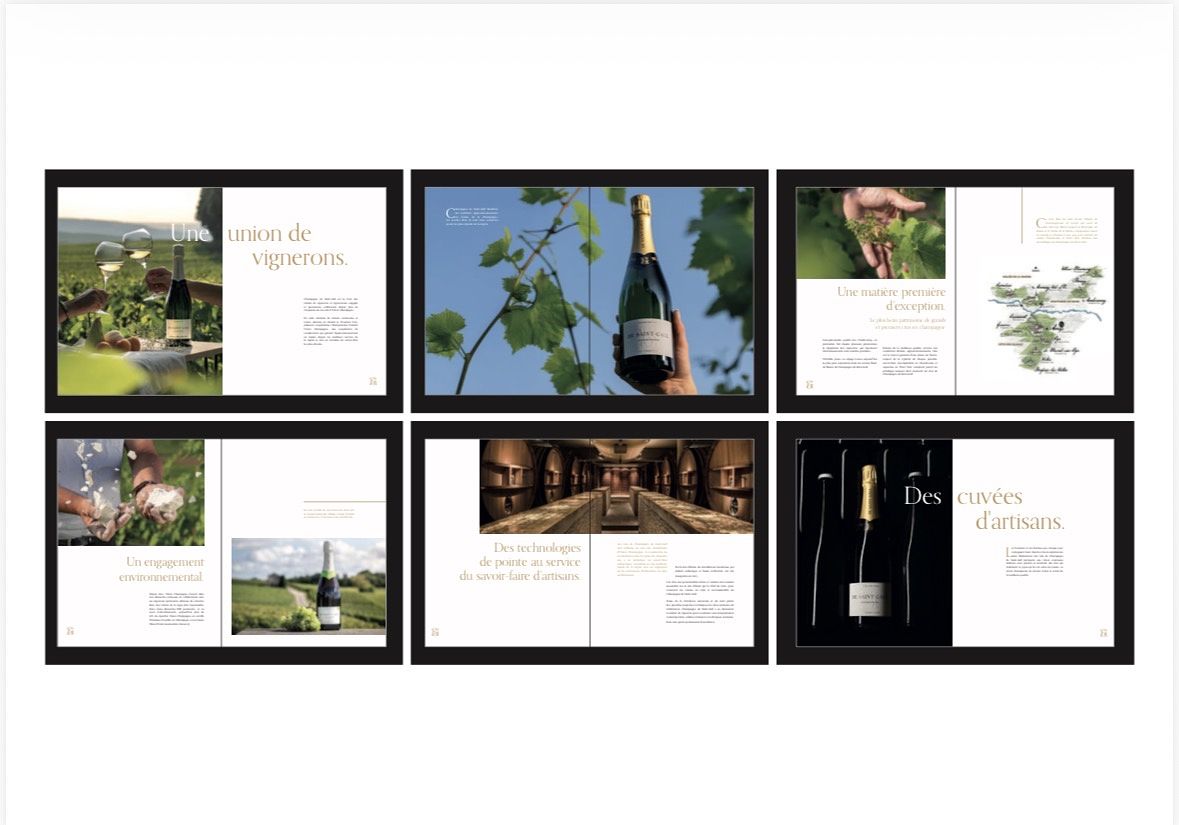 Création brochure maison de champagne