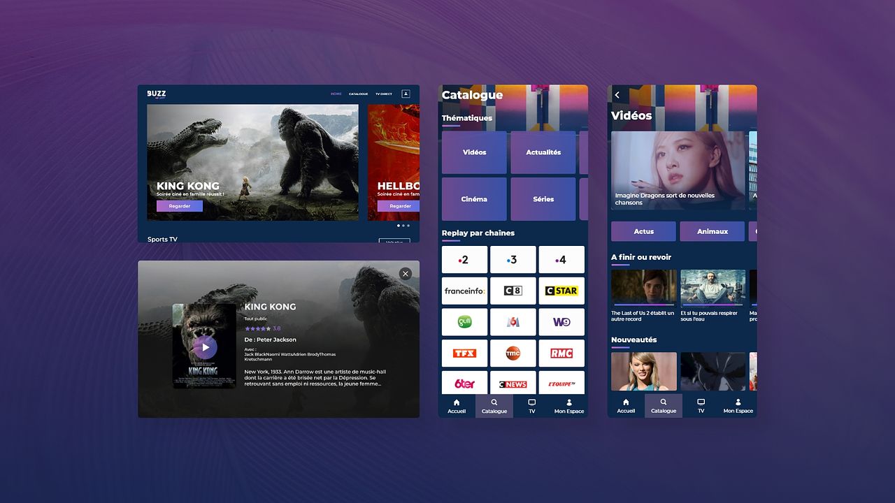 UX UI Design | Service VOD