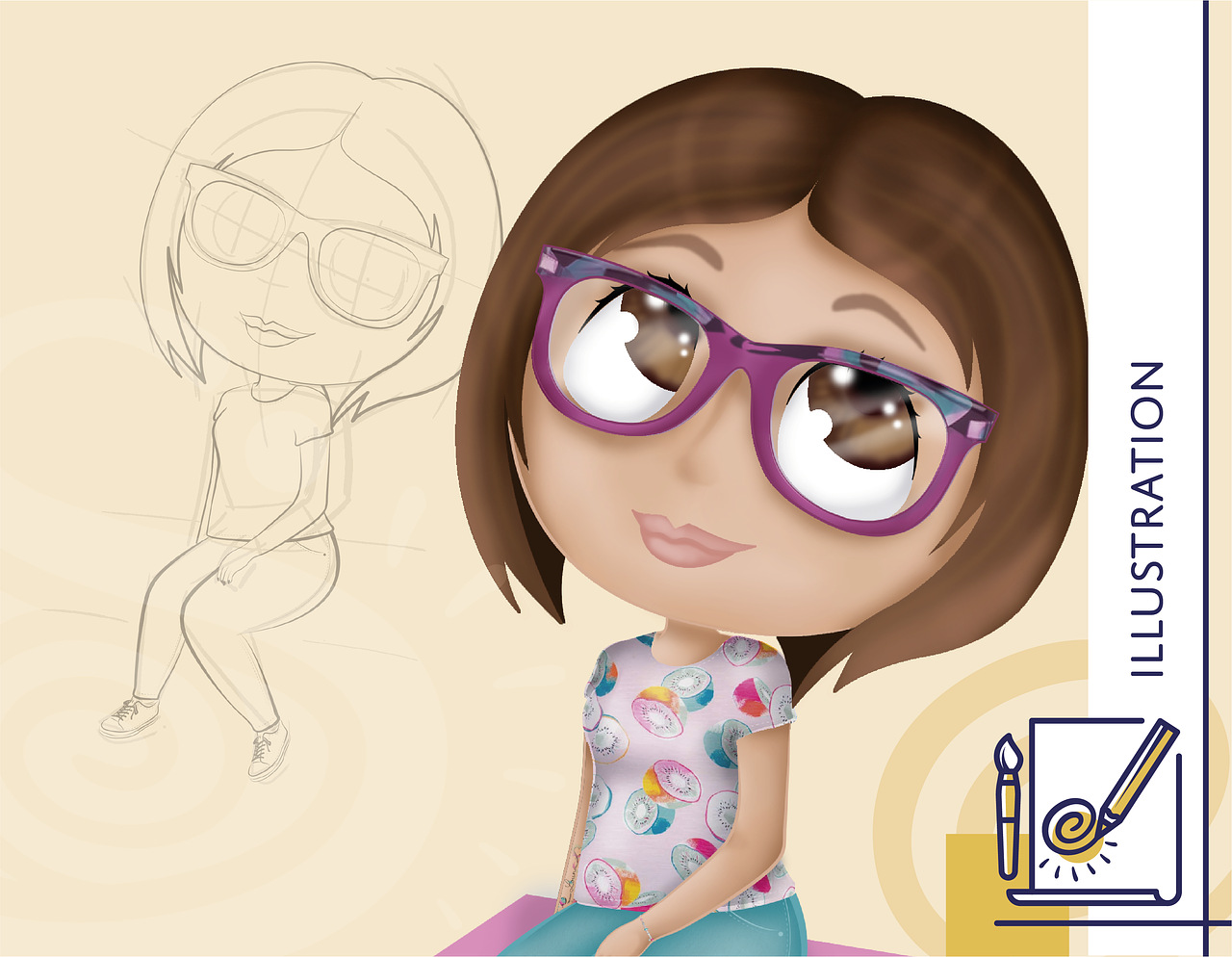 Illustration - autoportait