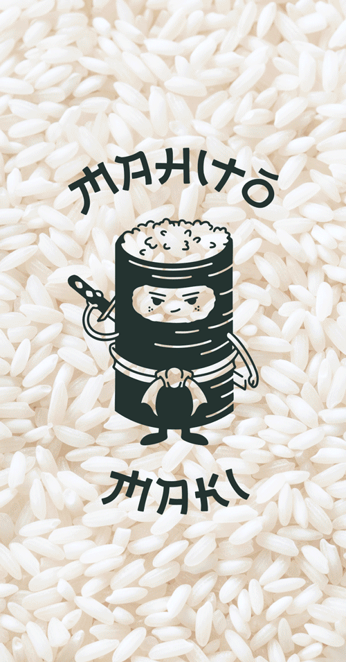 Identité visuelle pour un restaurant de makis