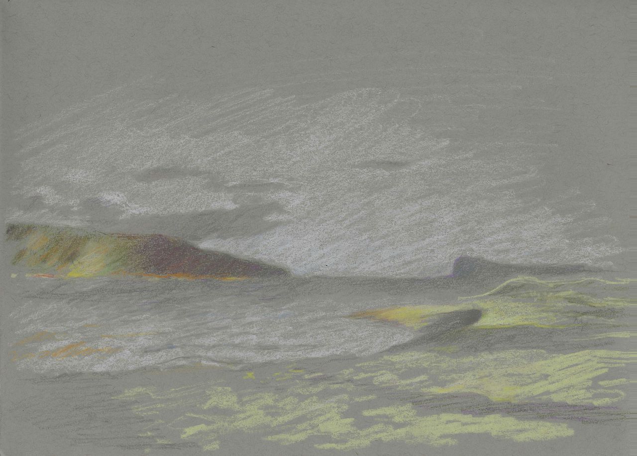 Ettalong - crayon pastel