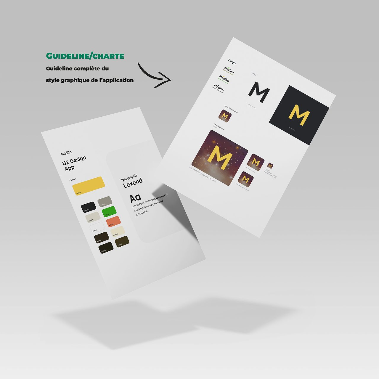Charte/design system d'application - Médita